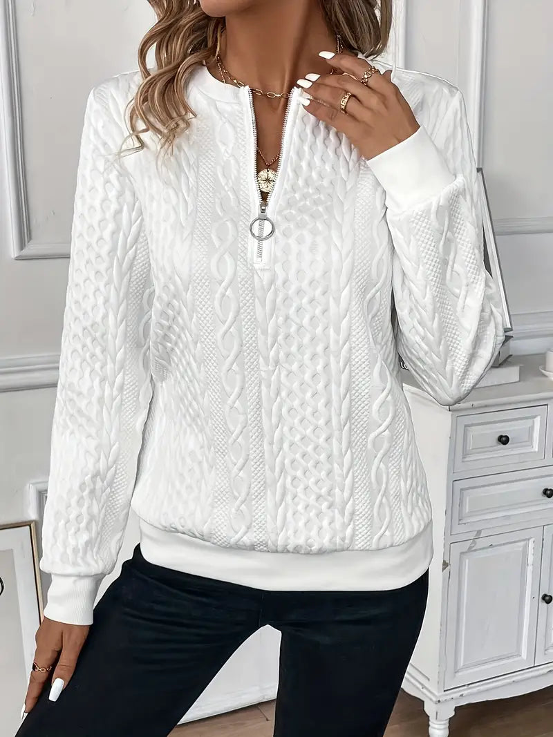Chloe - Elegant Jumper with Zip