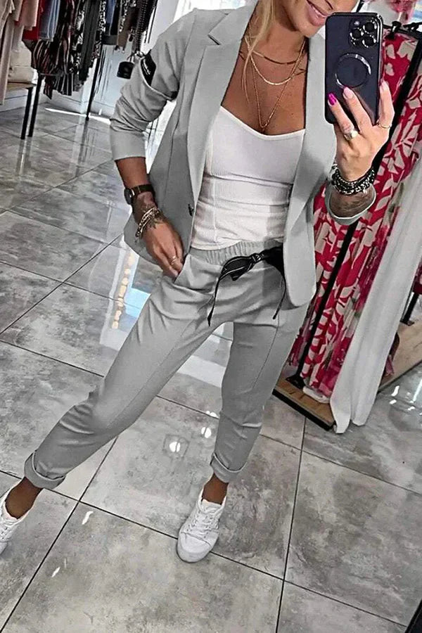 Bianca - Tailored Set with a soft Blazer and Casual Joggers