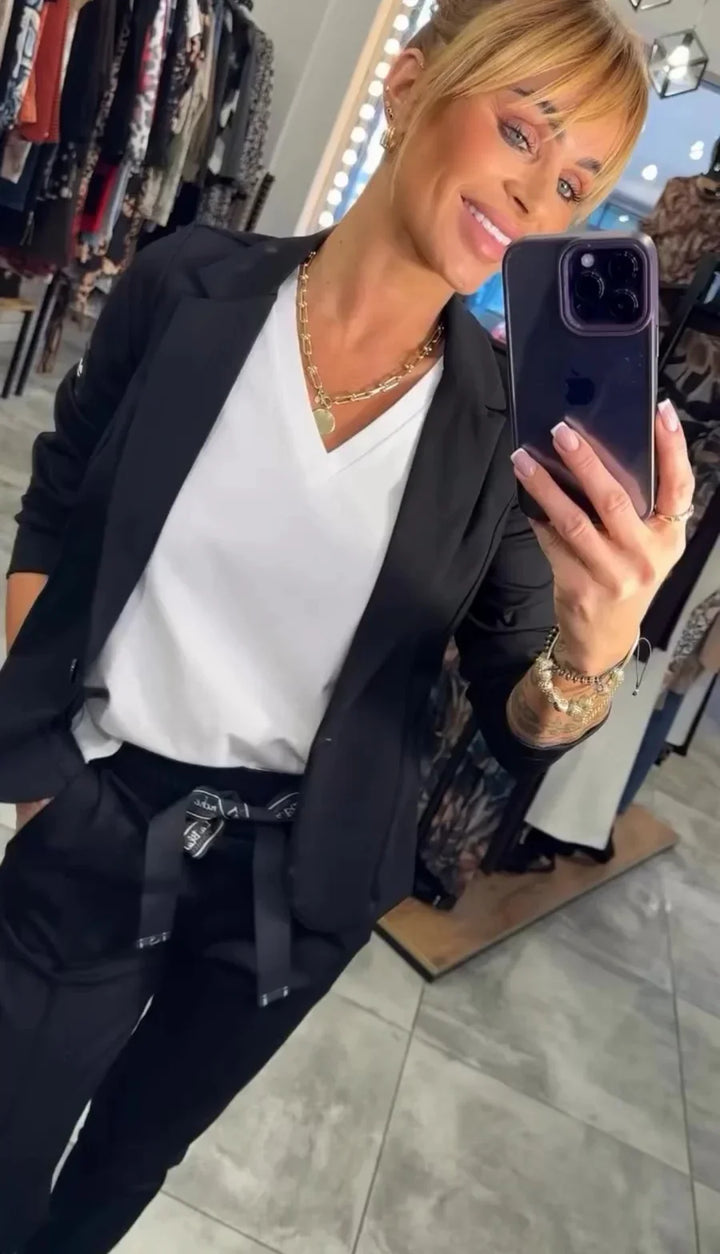Bianca - Tailored Set with a soft Blazer and Casual Joggers
