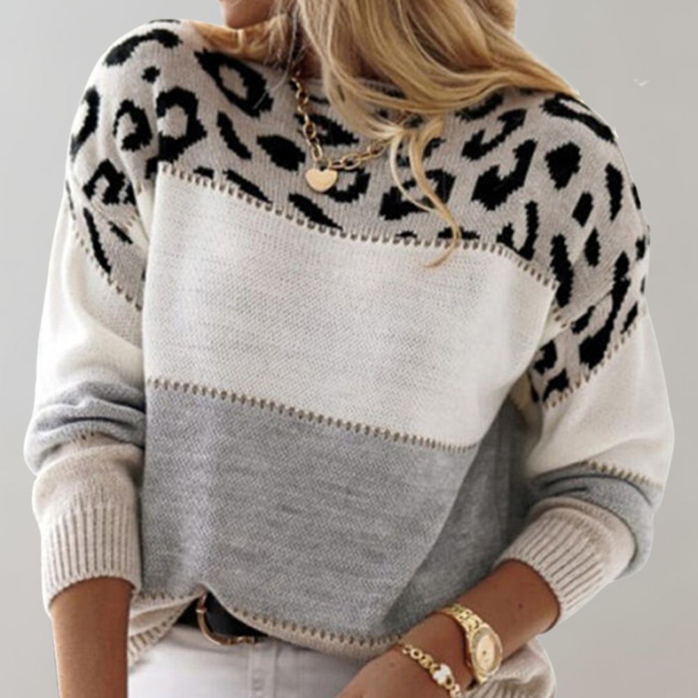 Amber - Leopard Print Jumper