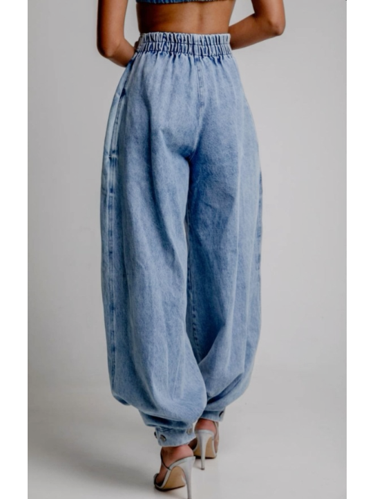 Amari - High-Waisted Balloon Jeans