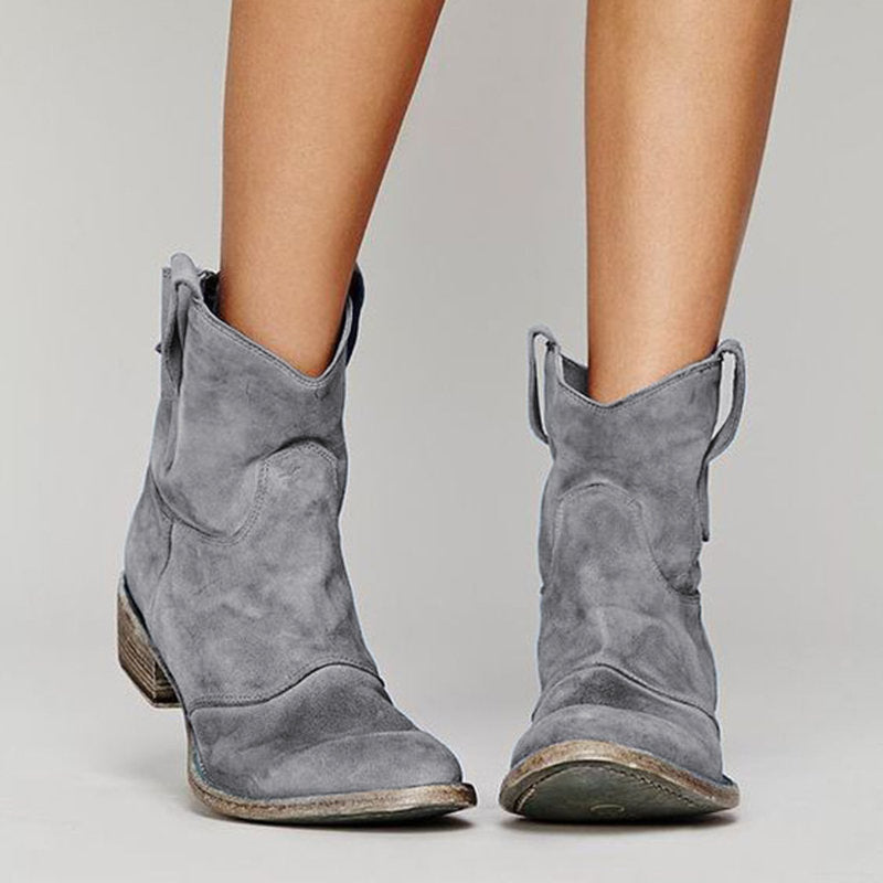 Vanessa - Suede ankle boots