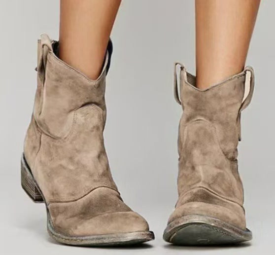 Vanessa - Suede ankle boots