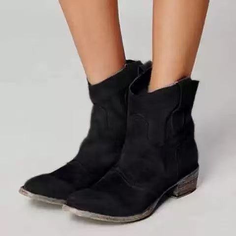 Vanessa - Suede ankle boots