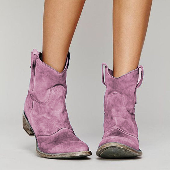 Vanessa - Suede ankle boots