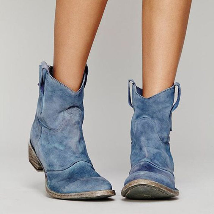 Vanessa - Suede ankle boots