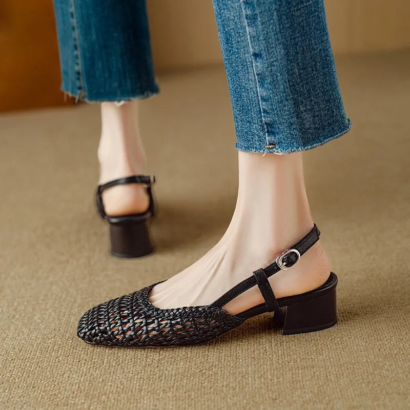 June - Elegant Mid-Heel Summer Sandals