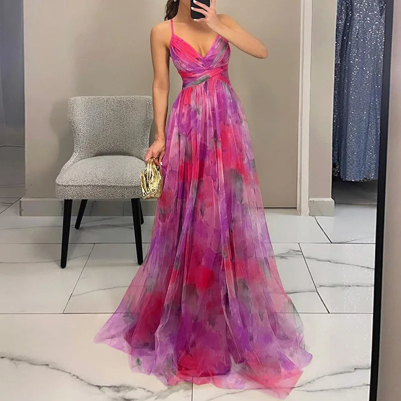 Samara - Enchanting Maxi Dress with Floral Print