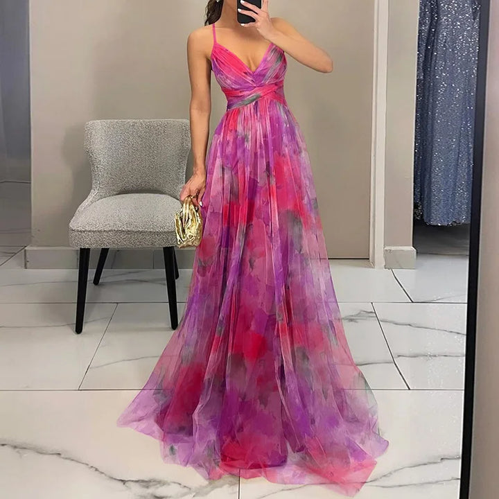 Samara - Enchanting Maxi Dress with Floral Print