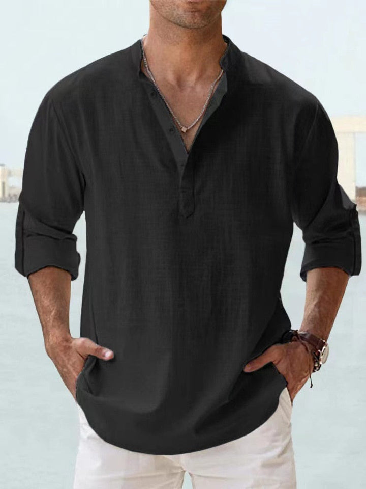 Sebastian- Breathable linen shirt