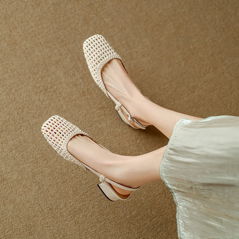 June - Elegant Mid-Heel Summer Sandals