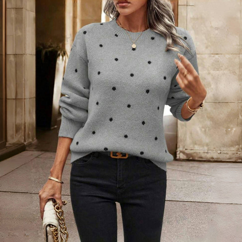 Emily - Polka Dot Knit Sweater
