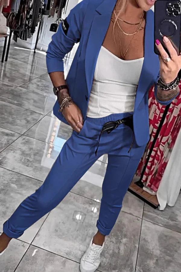 Bianca - Tailored Set with a soft Blazer and Casual Joggers