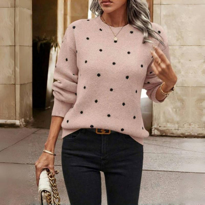 Emily - Polka Dot Knit Sweater