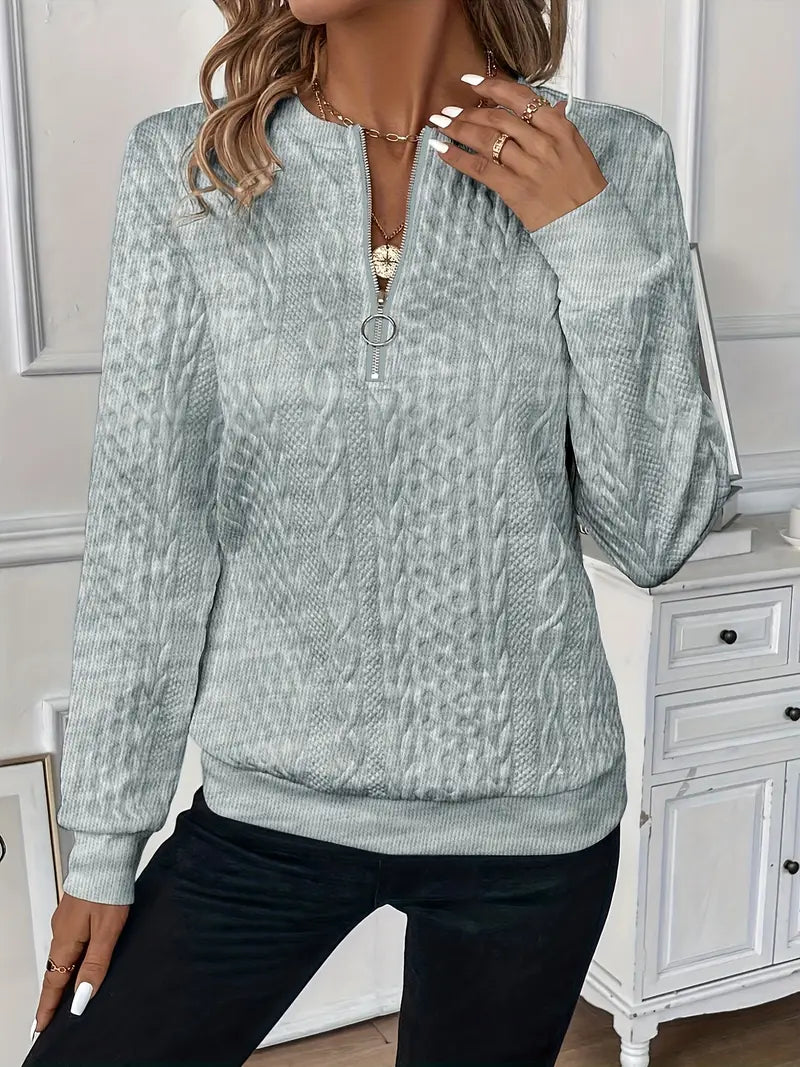 Chloe - Elegant Jumper with Zip