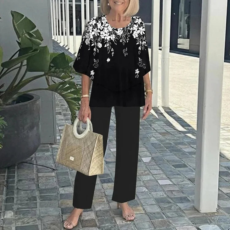 Kate – Trendy two-piece printed set