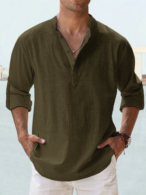 Sebastian- Breathable linen shirt