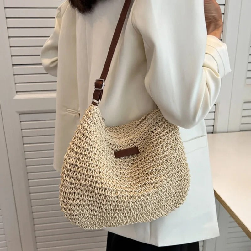 Ruth - Straw shoulder bag