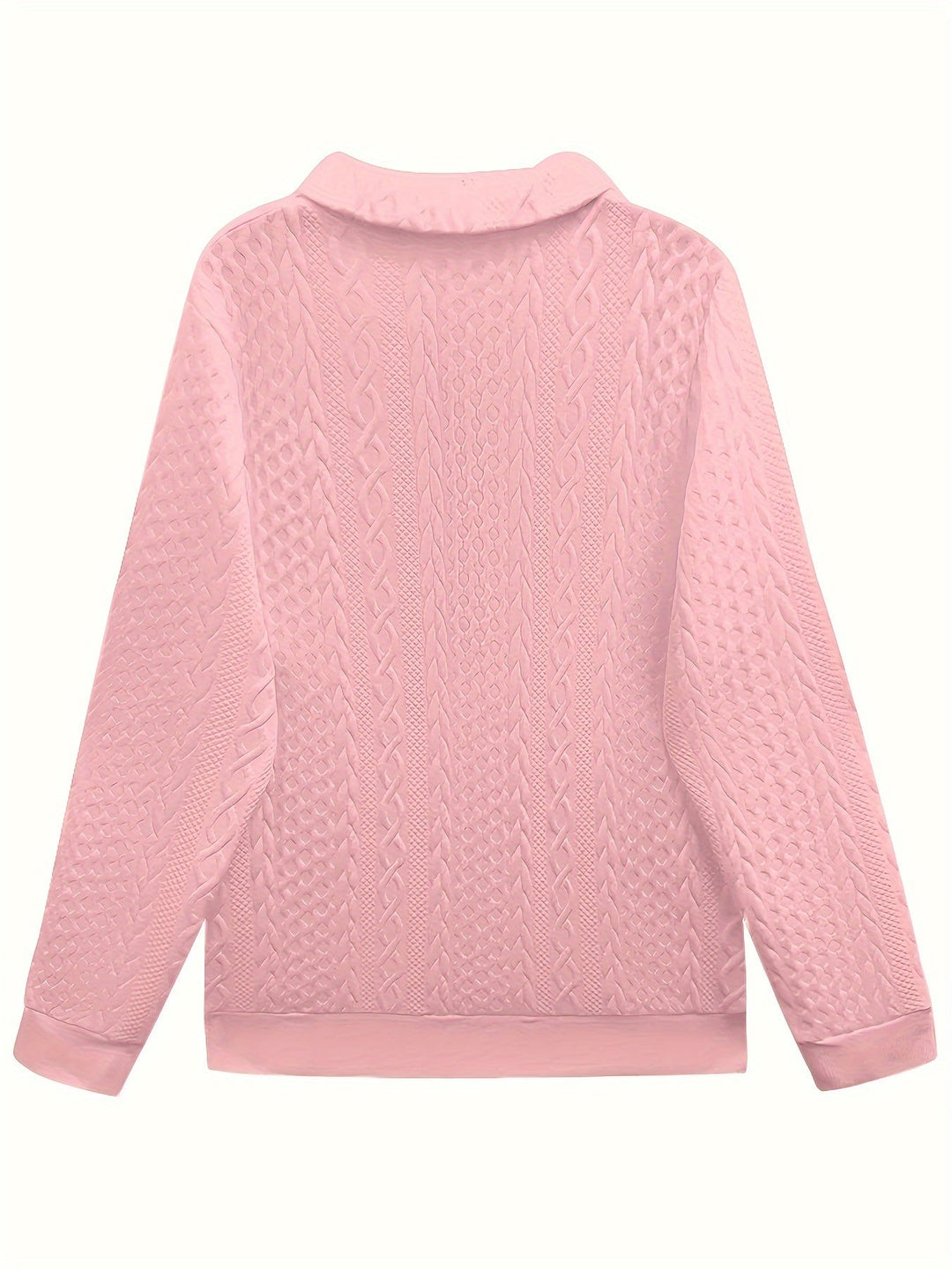 Laura – Elegant Long Sleeve Zipper Pocket Sweatshirt