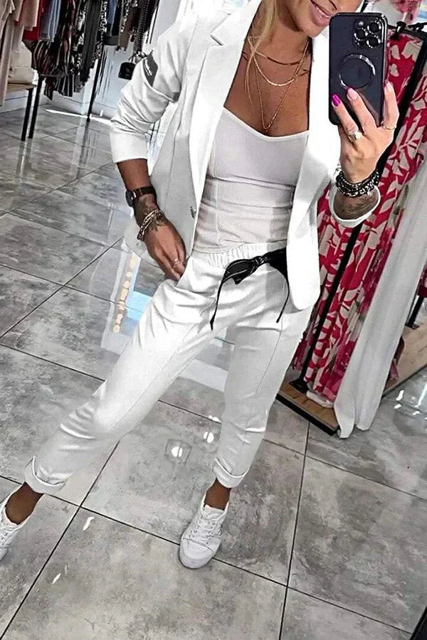 Bianca - Tailored Set with a soft Blazer and Casual Joggers