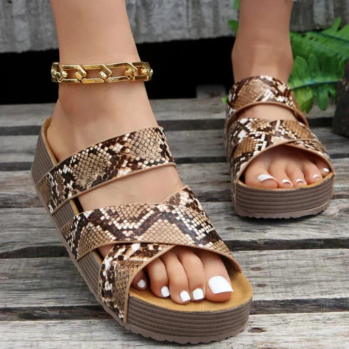 Mabel - Orthopedic Leather Sandals