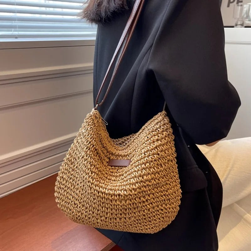 Ruth - Straw shoulder bag