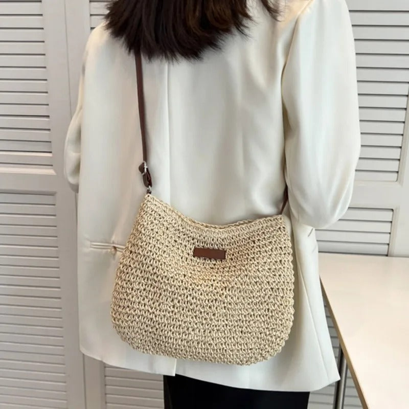 Ruth - Straw shoulder bag
